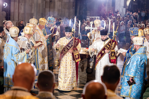 byzantinisches Pontifikalamt Stephansdom / Erzdiözese Wien/ Schönlaub byzantinisches Pontifikalamt Stephansdom