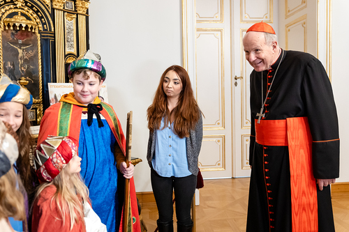 Sternsinger beim Kardinal / Erzdiözese Wien/ Schönlaub