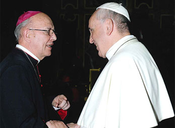 Bischof Küng und Papst Franziskus