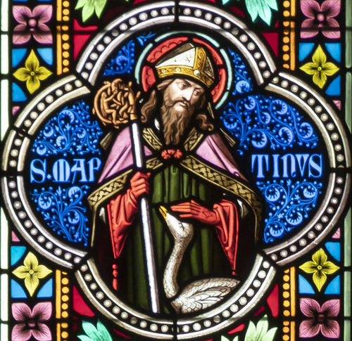 Heiliger Martin - Fenster in der Stiftskirche Stift Zwettl